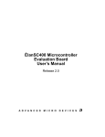 Élan™SC400 Microcontroller Evaluation Board User`s Manual