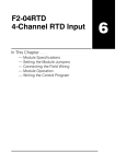 F2-04RTD 4-Channel RTD Input