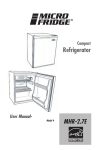 Refrigerator Manual