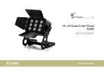 HL-x9 Quad Color Flood 9x8W LED floodlight user manual