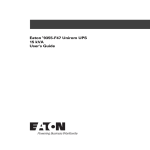 Eaton 9355-F47 Unirom UPS 15 kVA User`s Guide