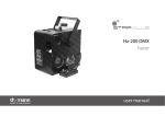 Hz-200 DMX hazer user manual