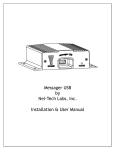Messager USB by Nel-Tech Labs, Inc. Installation & User Manual