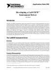 Developing a LabVIEW™ Instrument Driver