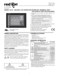 G310 Graphic LCD Operator Interface Terminal Data Sheet