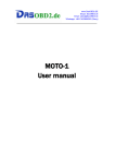 MOTO-1 User manual