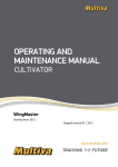 OPERATING AND MAINTENANCE MANUAL