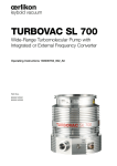 TURBOVAC SL 700 - Ideal Vacuum Products, LLC