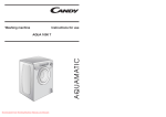 Candy Aquamatic 1000 User Manual Pdf