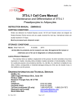 3T3-L1 Adipocyte Care Manual - Zen