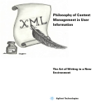 Philosophy of Content Management in User Information