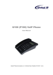G100 (P100) VoIP Phone - Global IP Telecommunications
