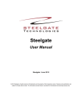 Software Manual - Steelgate Technologies