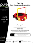 Pure Fun 3ft. Race Car Jumper Trampoline Owner`s