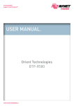 Orient User Manual BTP-R580