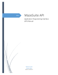 MazeSuite API manual