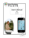 User`s Manual - School Psychology Tools