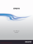 Christie CP2215 Operating Instructions Manual