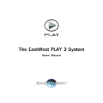 EastWest PLAY 3 System Manual - Soundsonline