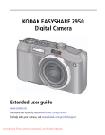 Kodak Z950 User Guide Manual pdf