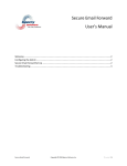 Secure Email Forward User`s Manual