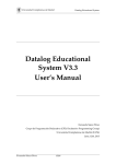 Datalog Educational System V3.3 User`s Manual