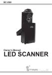 Owner`s Manual • SC-X50 LED SCANNER