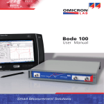 Bode 100 User Manual (High Resolution)