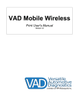 VAD Mobile Wireless Print User`s Manual