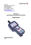 Ultrasonic Leak Detector and Seal Control Device SONAPHONE R