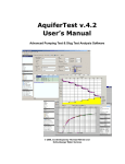 AquiferTest v.4.2 User`s Manual