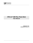 FFD 2.5" IDE Plus Flash Disk User Manual