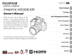 fujifilm finepix hs30exr User guide manual operating instructions