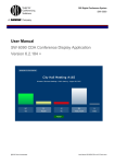 DIS SW 6090 CDA Conference Display Application User Manual