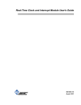 Real-Time Clock and Interrupt Module User`s Guide