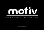 Owner`s Manual - Motiv Electric Bikes