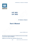 TA7011 and TA7012 User`s Manual