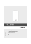 Bosch W2 range user manual