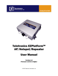 Teletronics EZPlatform™ AP/Hotspot/Repeater User Manual