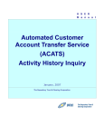 ACATS Activity History Inquiry