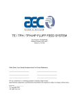 TE / TFH / TFH-HP FLUFF FEED SYSTEM