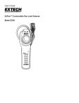 Extech EzFlex Combustible Gas Detector Manual PDF