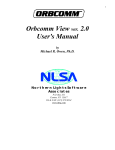 Orbcomm View ver. 2.0 User`s Manual