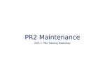 PR2 Maintenance