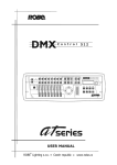 User manual DMX CONTROL 512