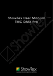ShowTex User Manual TMC DMX Pro