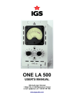 IGS LA500 user manual