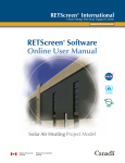 RETScreen Software Online User Manual