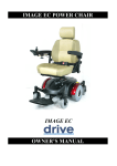 IMAGE EC POWER CHAIR IMAGE EC OWNER`S MANUAL