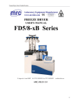 FREEZE DRYER USER`S MANUAL FD5/8-xB Series